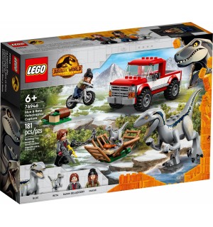  LEGO Jurassic Word 76946 Blue and Beta Velociraptor Capture